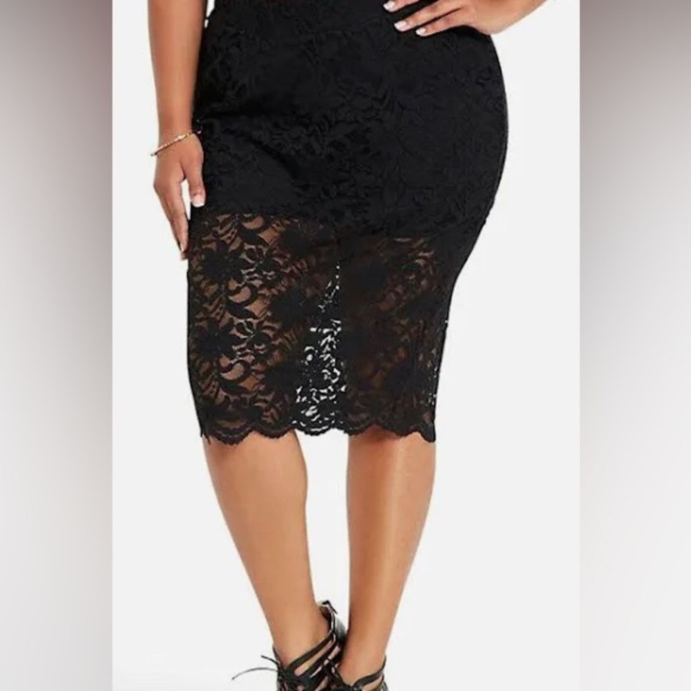 Torrid Lace pencil skirt